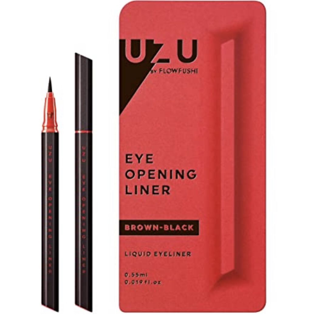 EYE OPENING LINER/UZU BY FLOWFUSHI/リキッドアイライナーを使ったクチコミ（1枚目）