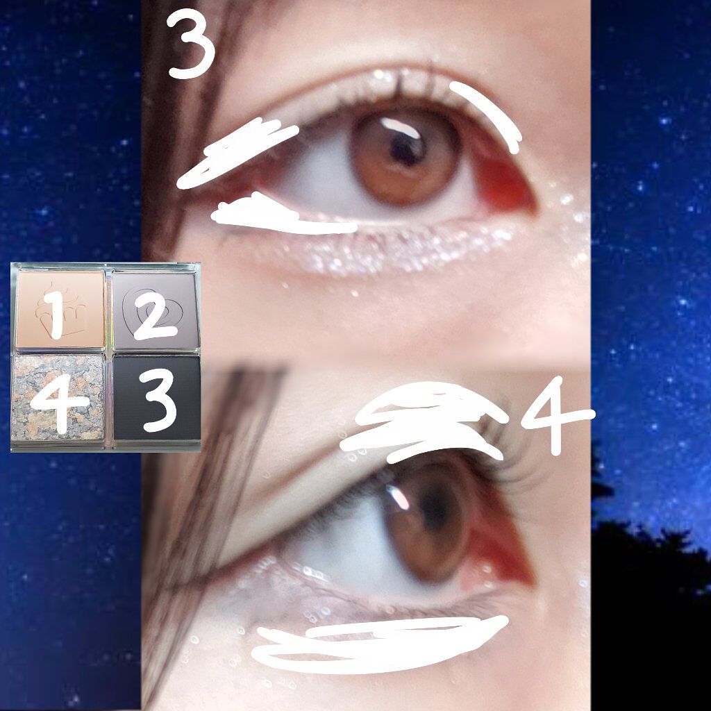 ZEESEAデザートコレクション４カラーアイシャドウパレット/ZEESEA/アイシャドウパレットを使ったクチコミ（3枚目）