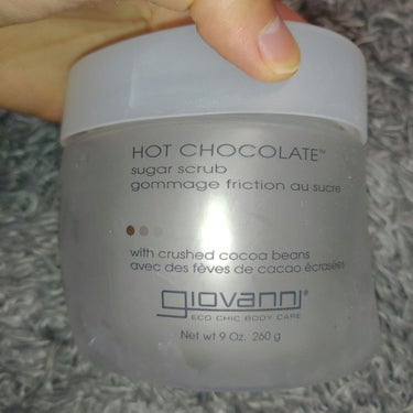 【使った商品】
giovanni　シュガー ボディスクラブ　HOT CHOCOLATE

【商品の特徴】
とにかくチョコレートのいいかおり

【肌質】
乾燥肌

【テクスチャ】
ざらざらめなシュガースク