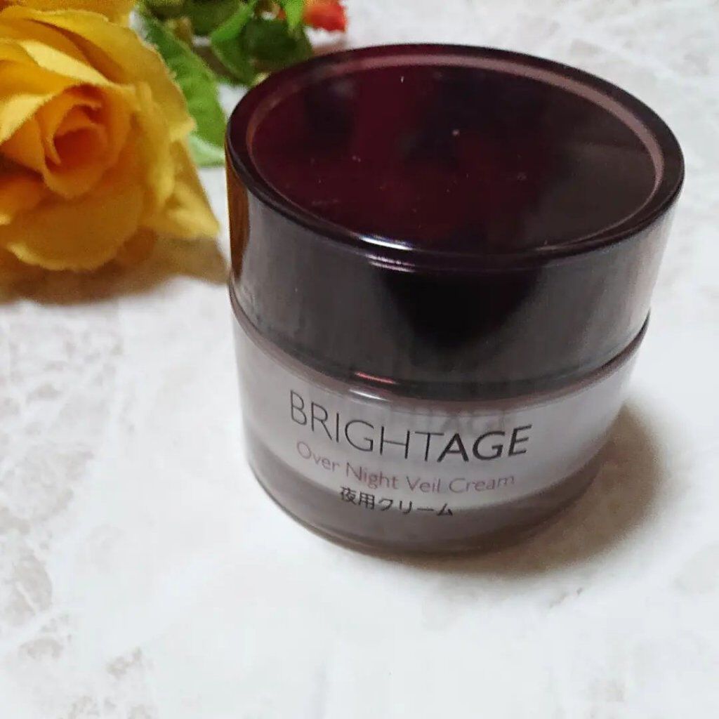 オーバーナイト ヴェールクリーム/BRIGHTAGE/フェイスクリームを使ったクチコミ（1枚目）