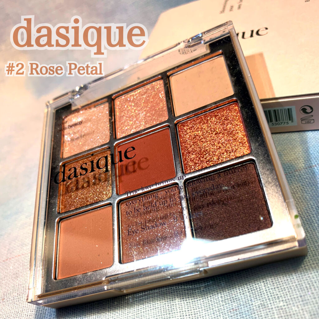 ✼••┈┈••✼••┈┈••✼••┈┈••✼••┈┈••✼
🌼dasique シャドウパレット🌼
🌼 #02 　Rose Petal🌼

やっと憧れのdasiqueシャドウパレット購入しました☃️今までのものはお目目がくりくりの可愛