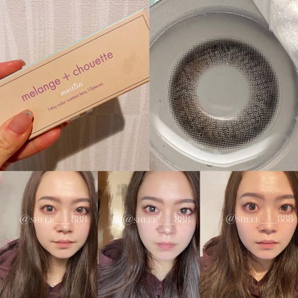 メランジェ+シュエット ナイトニュイ/MELANGE BY MAGICCOLOR/カラーコンタクトレンズを使ったクチコミ(6枚目)