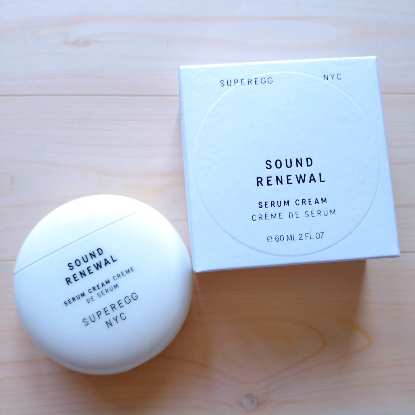 サウンド リニューアル セラムクリーム/SUPEREGG /フェイスクリームを使ったクチコミ（2枚目）