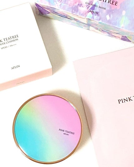 ピンクティーツリーカバークッション/APLIN/クッションファンデーションを使ったクチコミ(2枚目)