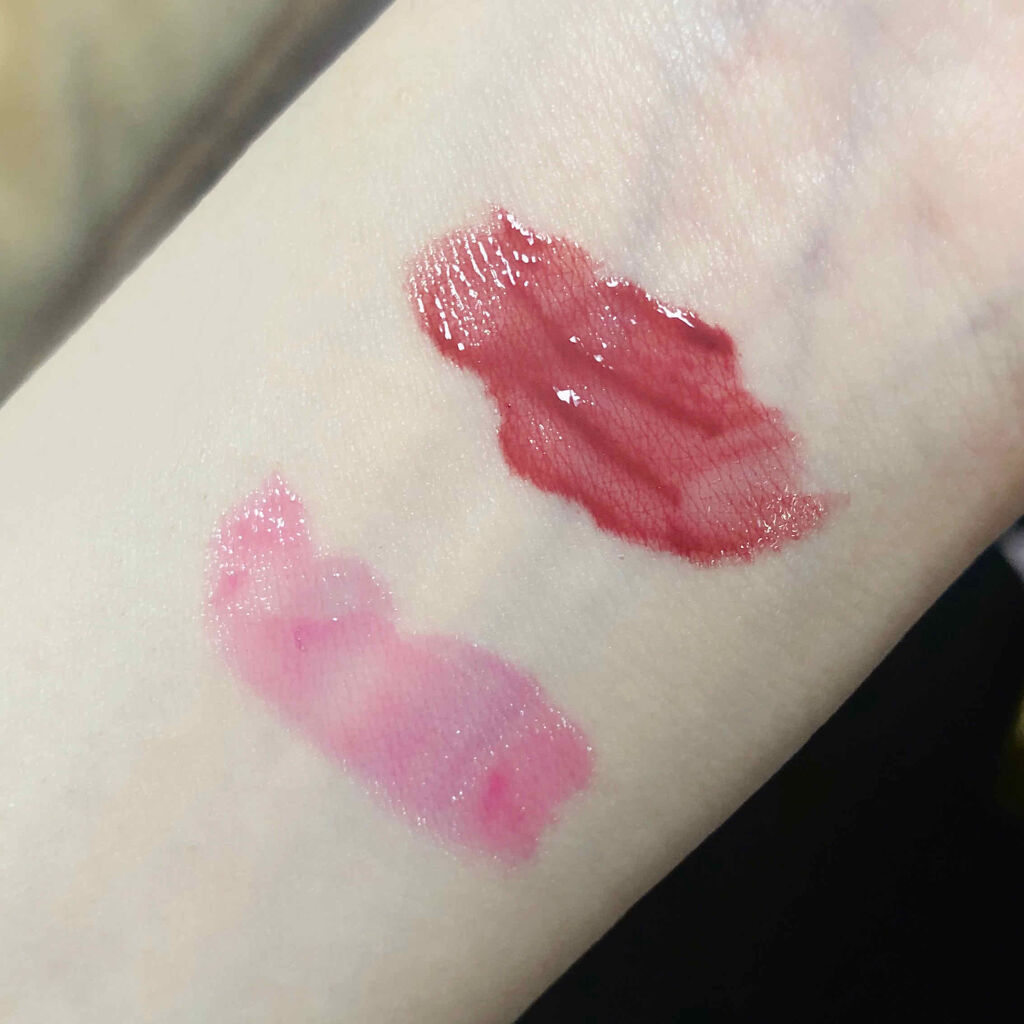 ジューシーラスティングティント/rom&nd/リップティントを使ったクチコミ（2枚目）