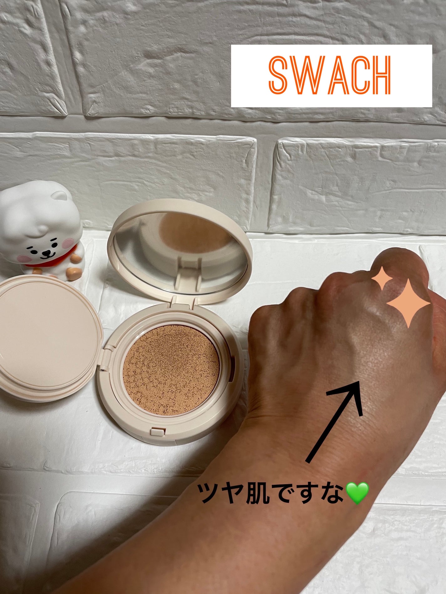 ダブルラスティング クッショングロウ/ETUDE/クッションファンデーションを使ったクチコミ(5枚目)