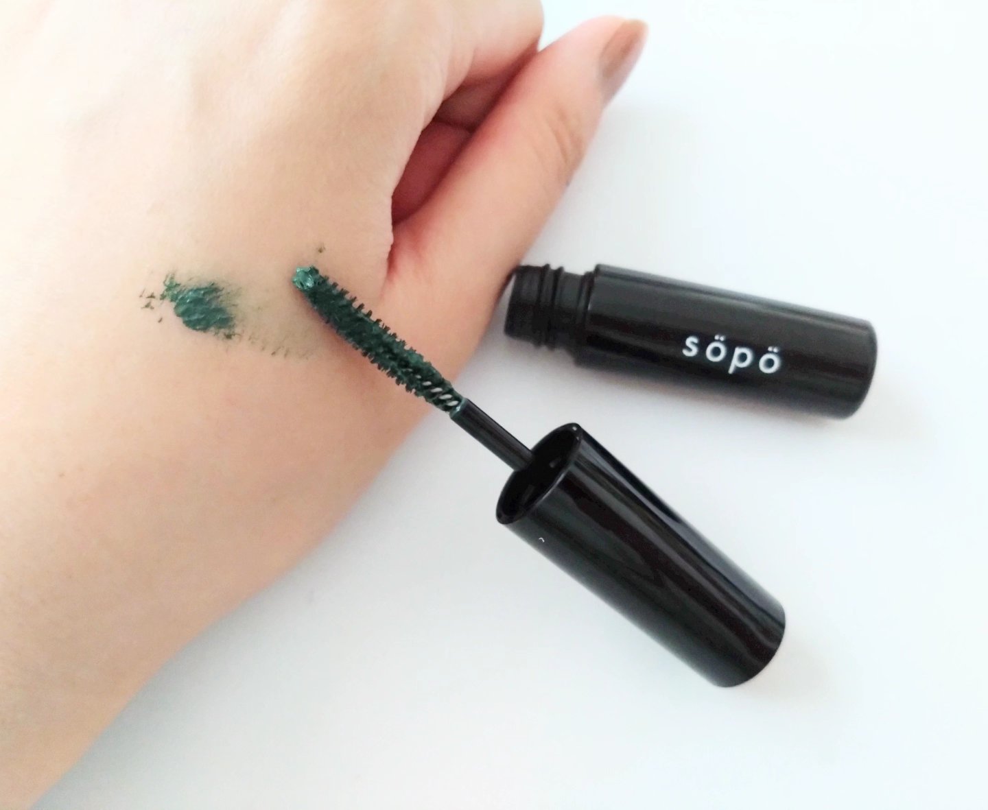 カラーマスカラ 04 モスグリーン/sopo/マスカラを使ったクチコミ（2枚目）