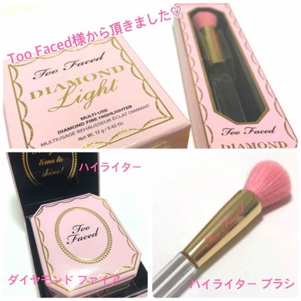 ダイヤモンドライト ハイライター ブラシ/Too Faced/メイクブラシを使ったクチコミ(2枚目)