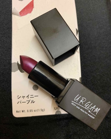 UR GLAM     MINI LIPSTICK シャイニーパープル〈ニュアンスチェンジ〉/U R GLAM/口紅を使ったクチコミ（1枚目）