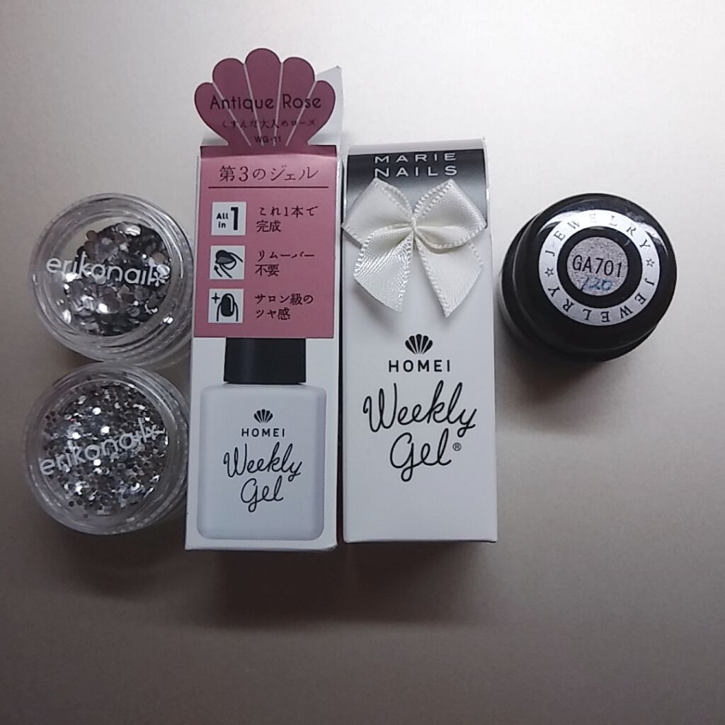ウィークリージェル/HOMEI/ジェルネイルを使ったクチコミ(2枚目)