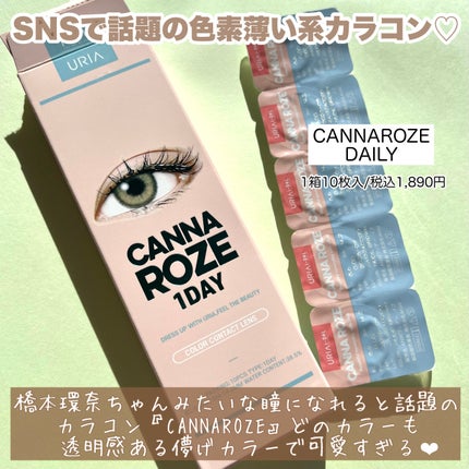 CANNA ROZE 1DAY/URIA i-DOL/ワンデー(1DAY)カラコンを使ったクチコミ(2枚目)