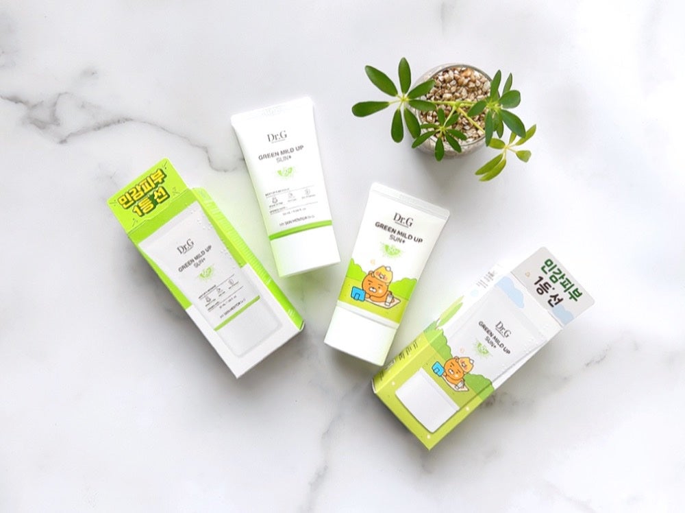 グリーンマイルドアップサンプラス/Dr.G/日焼け止めクリームを使ったクチコミ(1枚目)