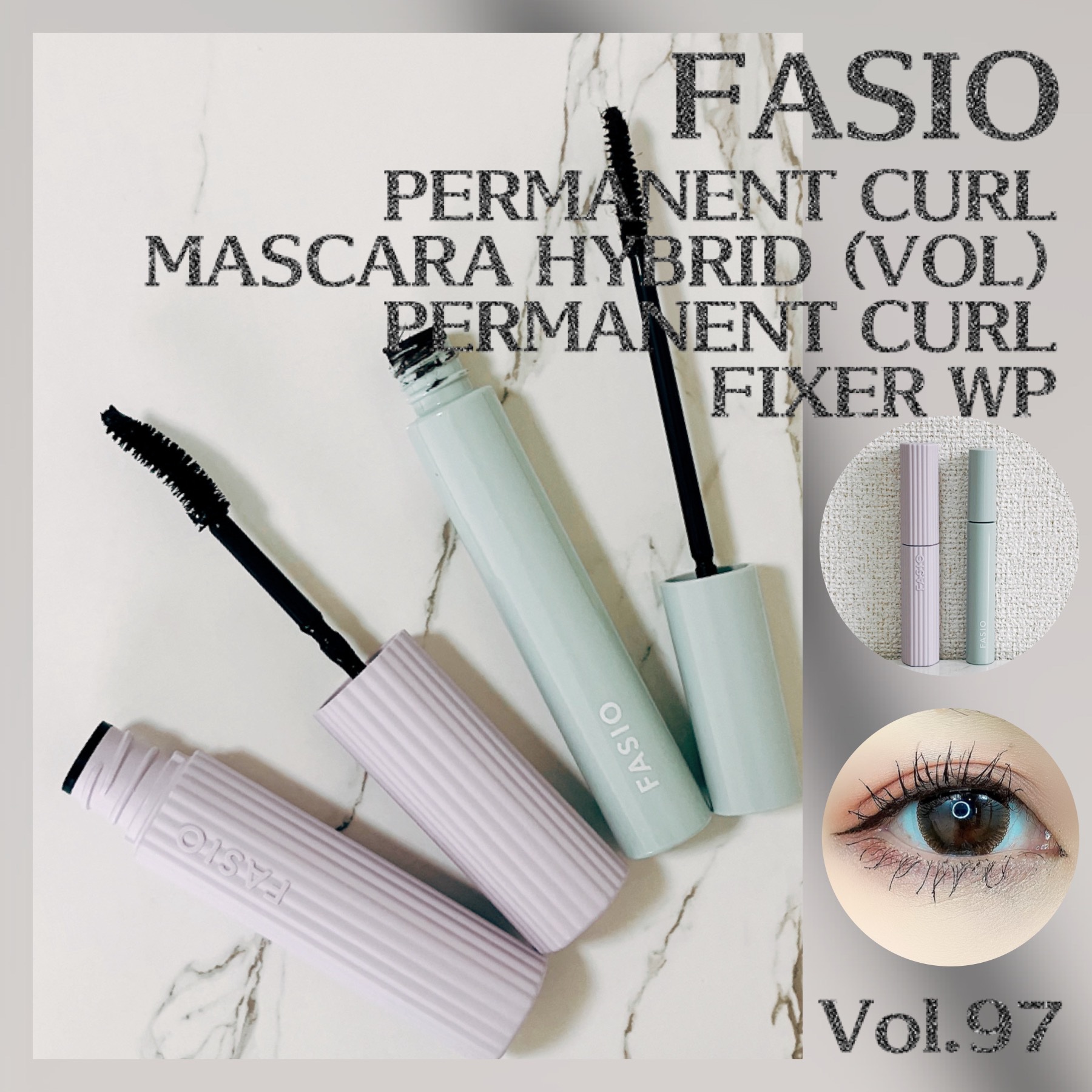 ファシオ パーマネントカール マスカラ ハイブリッド（ボリューム） 01 ブラック/FASIO/マスカラを使ったクチコミ（1枚目）