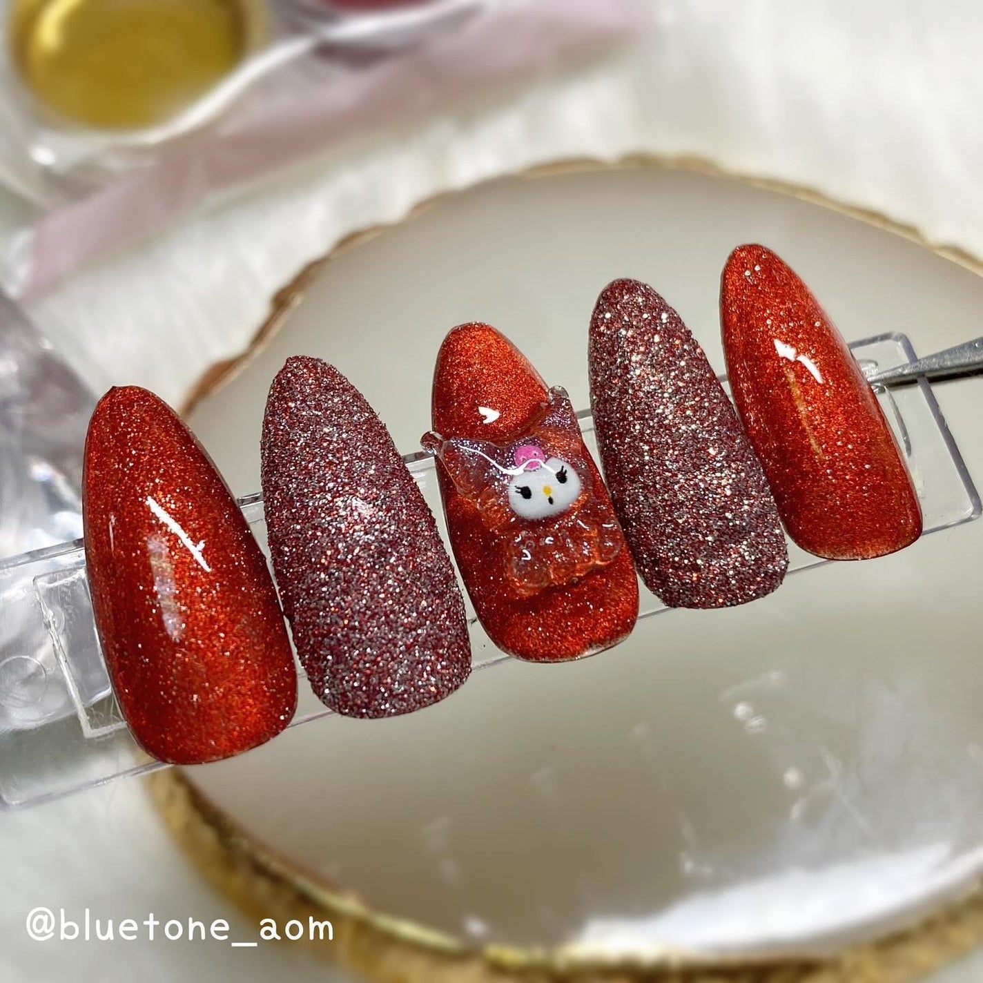 反射グリッター 2Pセット/DAISO/ネイル用品を使ったクチコミ(2枚目)