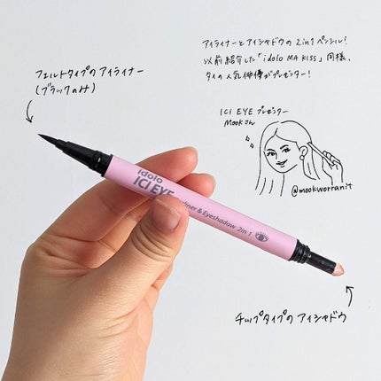 ICI EYE/idolo(イドロ)/リキッドアイライナーを使ったクチコミ(2枚目)
