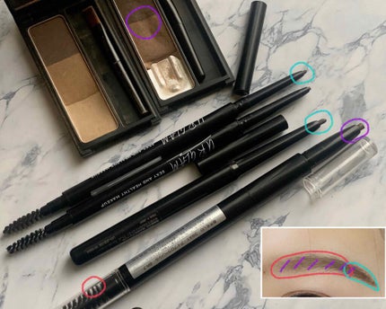 UR GLAM EYEBROW POWDER/U R GLAM/パウダーアイブロウを使ったクチコミ(4枚目)