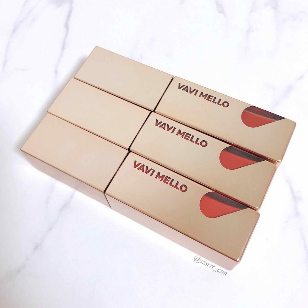 ハートウィンドウリップティントベルベットタイプ/VAVI MELLO/口紅を使ったクチコミ（3枚目）