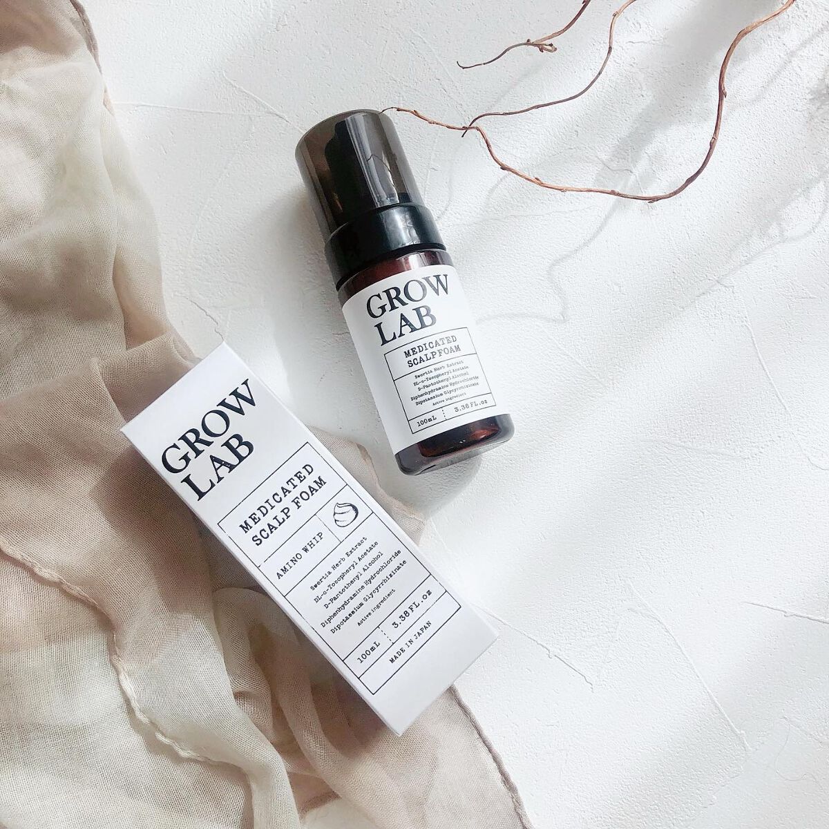 メディケイテッドスカルプフォーム/GROW LAB/頭皮ローションを使ったクチコミ（3枚目）