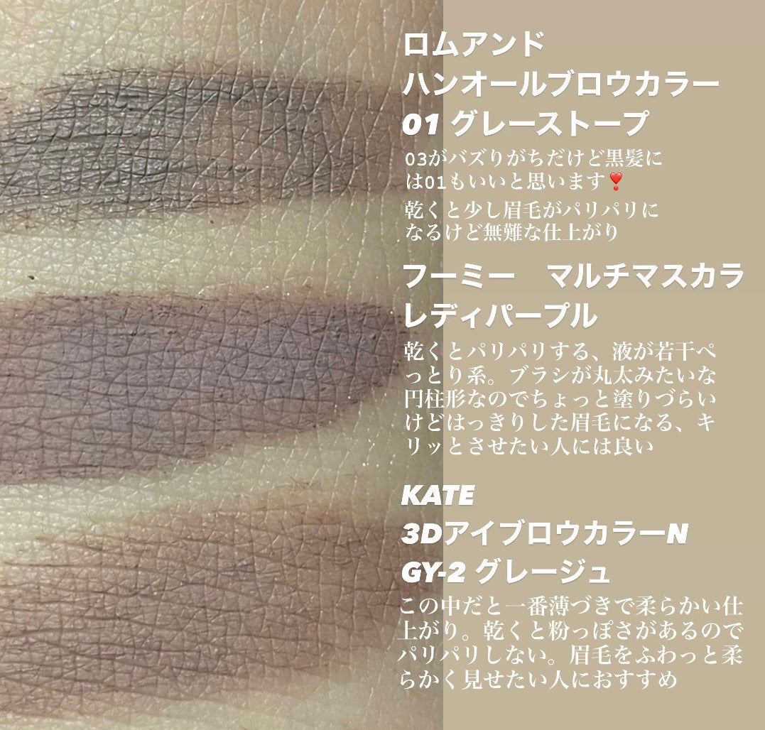 マルチマスカラ/WHOMEE/眉マスカラを使ったクチコミ(1枚目)