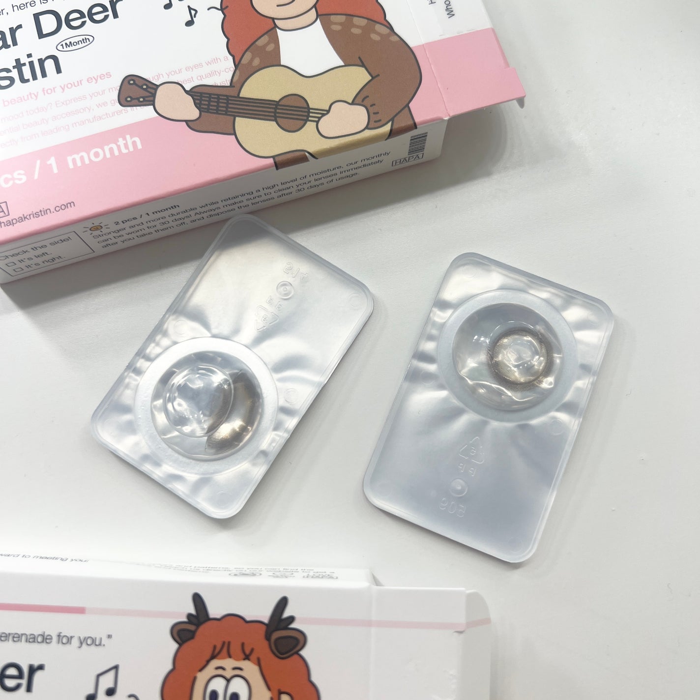 Dear Deer Kristen 1month/Hapa kristin/ワンデー(1DAY)カラコンを使ったクチコミ(3枚目)