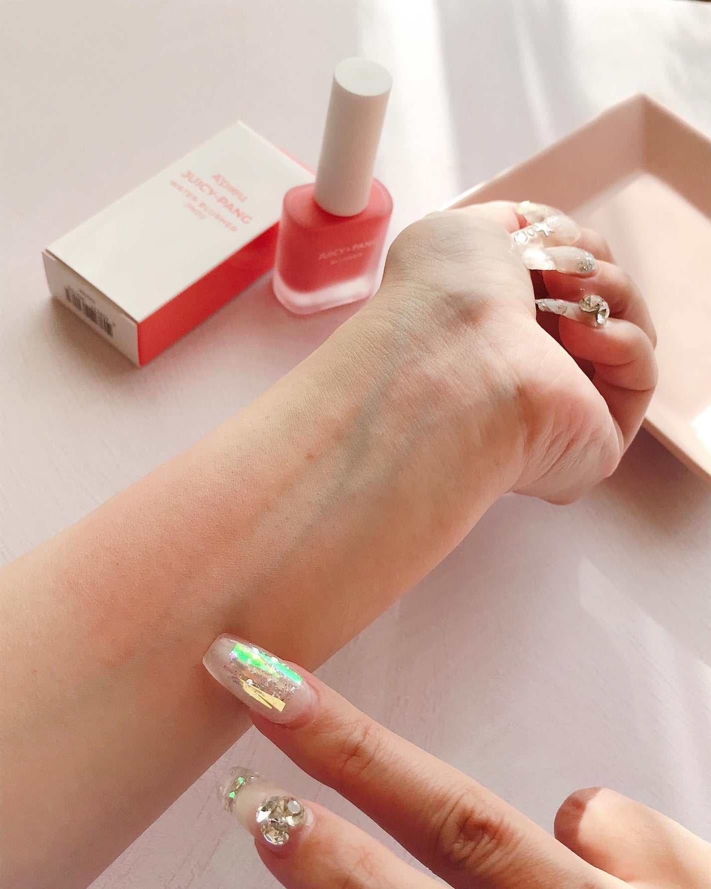 ジューシー パン ウォーター ブラッシャー/A’pieu/リキッドチークを使ったクチコミ(10枚目)