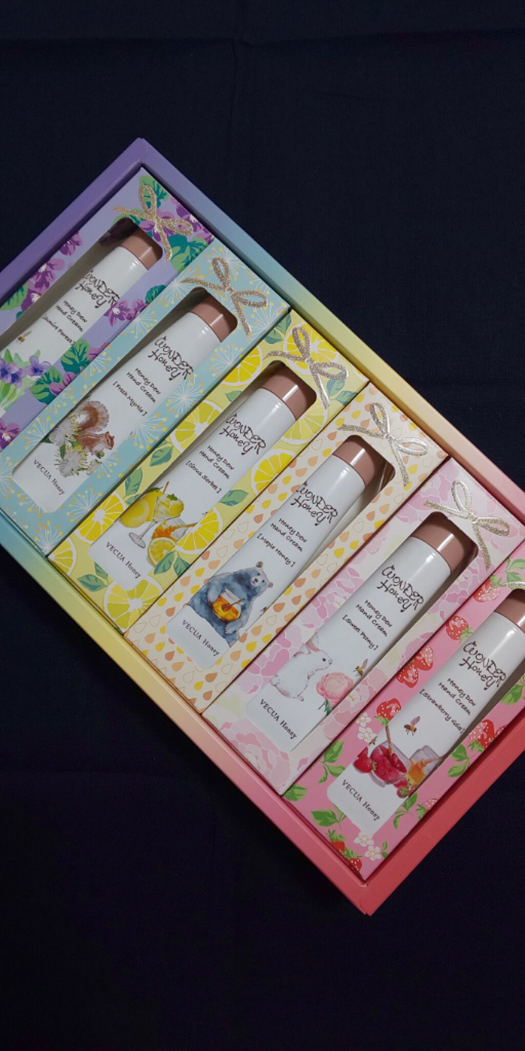 ワンダーハニー はちみつの森のハンドクリームギフト/VECUA Honey/トライアルキットを使ったクチコミ（2枚目）