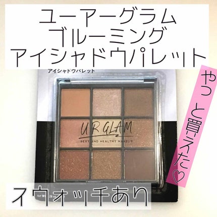 UR GLAM BLOOMING EYE COLOR PALETTE/U R GLAM/アイシャドウパレットを使ったクチコミ(1枚目)