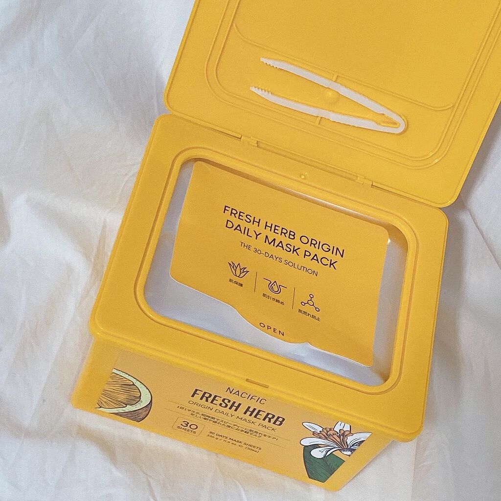 フレッシュハーブオリジンデイリーマスクパック/NACIFIC/シートマスク・パックを使ったクチコミ(3枚目)