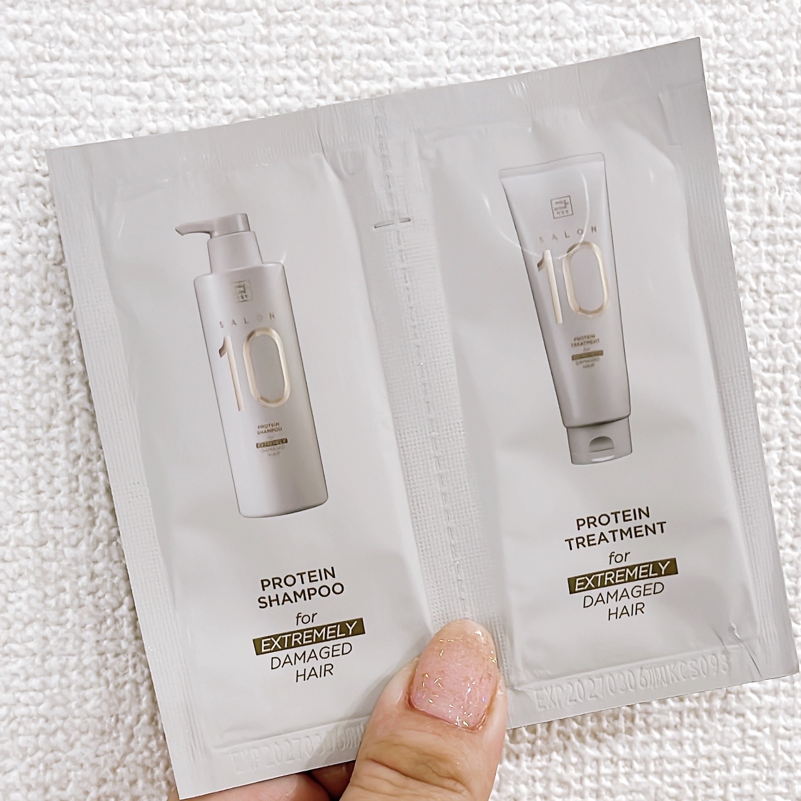 ミジャンセン サロン10 シャンプー/トリートメント エクストラダメージヘア用 パウチ(シャンプー6ml+トリートメント6ml)/miseenscene/シャンプー・コンディショナーを使ったクチコミ（1枚目）