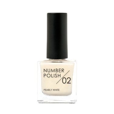 NUMBER POLISH　 02 Pearly White