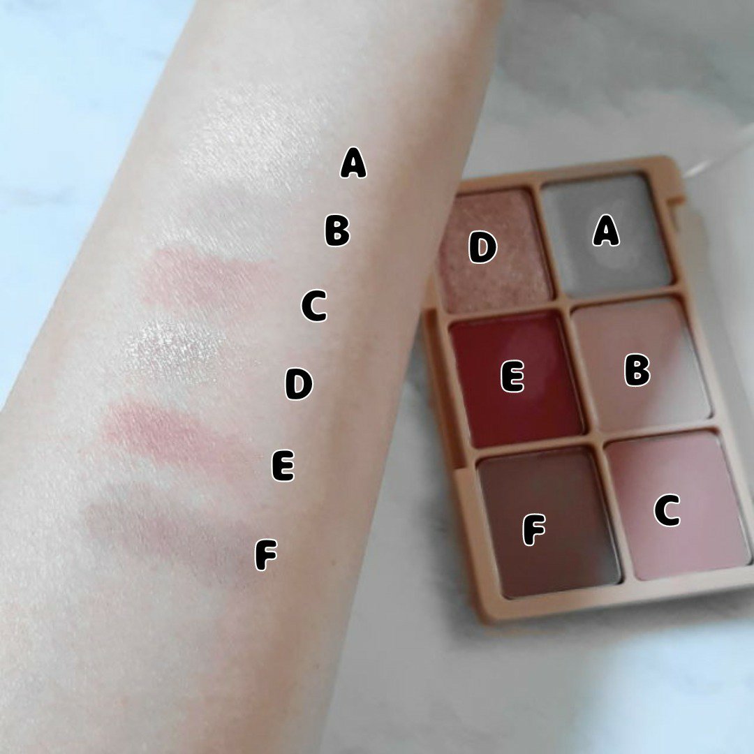 カクテルルーチェアイパレット 02 ローズムーン/haomii/マルチパレットを使ったクチコミ（2枚目）