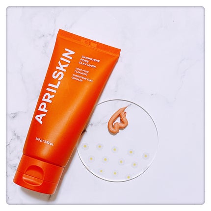 カロテン毛穴レスクレイパック/APRILSKIN/洗い流すパック・マスクを使ったクチコミ(3枚目)