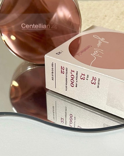 マデカグロウベールカバークッション/センテリアン24/クッションファンデーションを使ったクチコミ(8枚目)