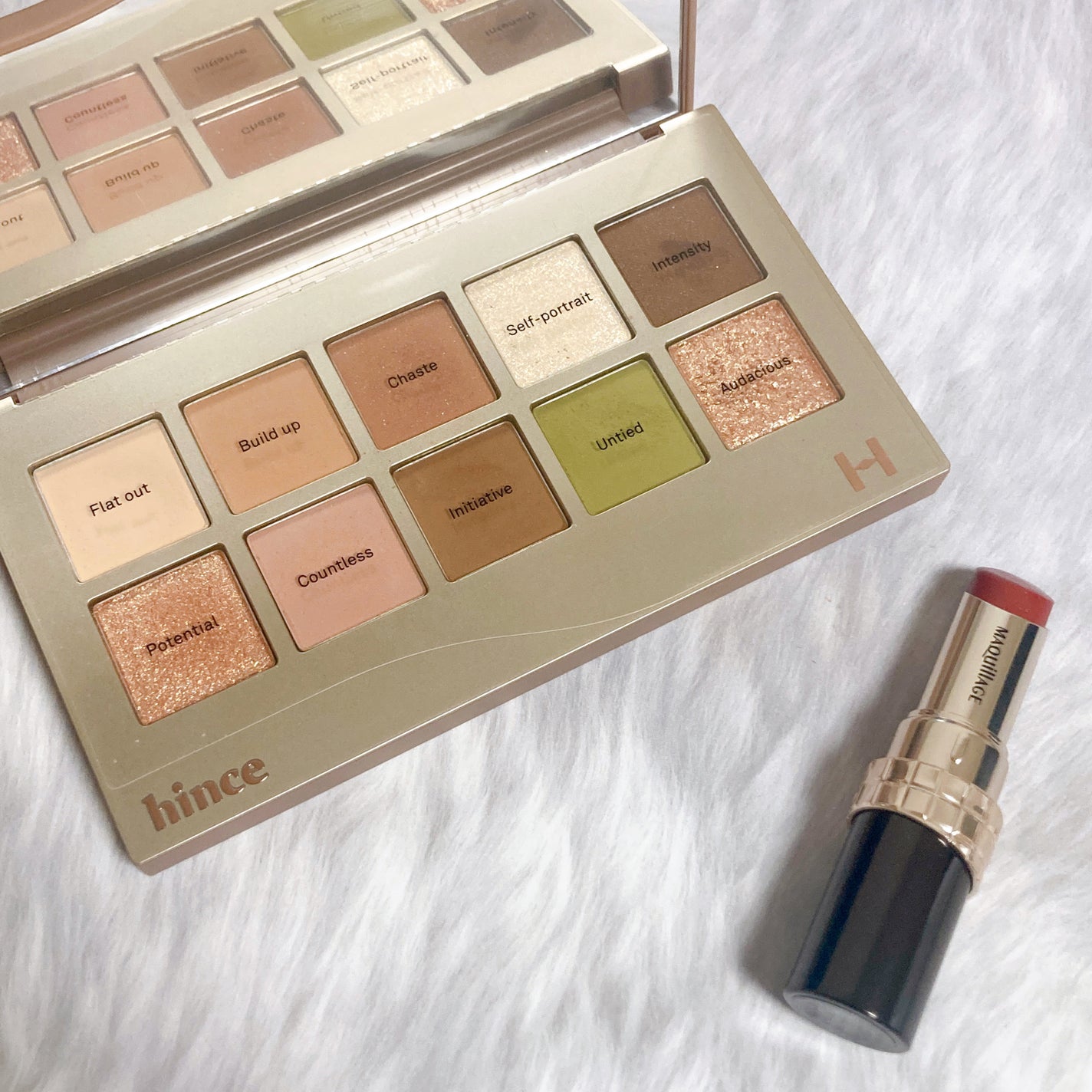 ニューデップスアイシャドウパレット/hince/アイシャドウパレットを使ったクチコミ(1枚目)