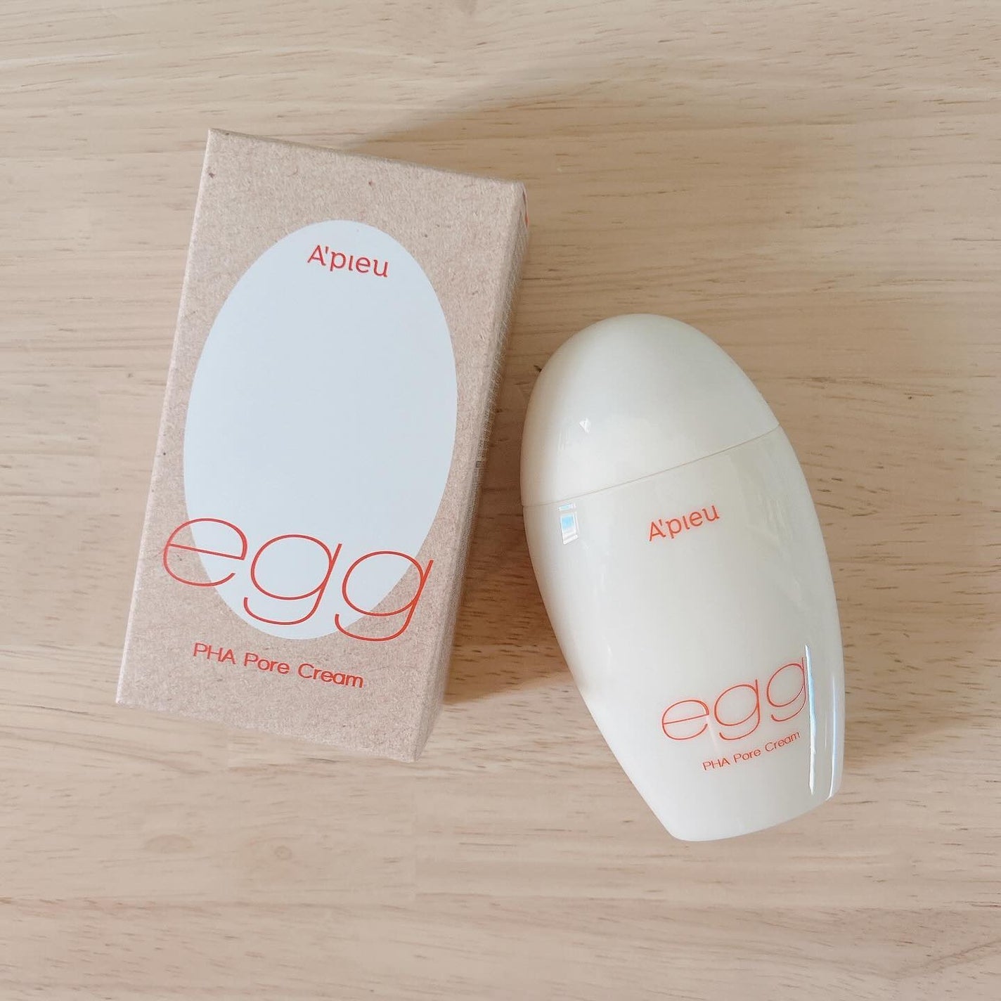 毛穴レスむき卵肌クリーム/A’pieu/フェイスクリームを使ったクチコミ(1枚目)