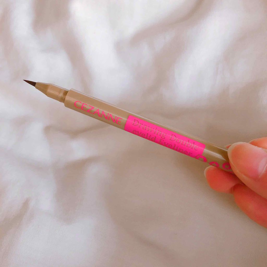 描くふたえアイライナー/CEZANNE/リキッドアイライナーを使ったクチコミ（2枚目）