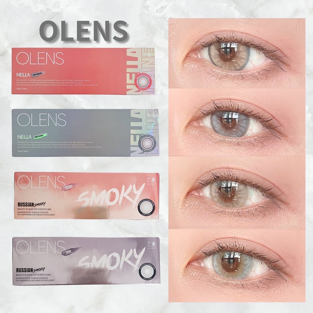ロシアンスモーキー/OLENS/カラーコンタクトレンズを使ったクチコミ（1枚目）