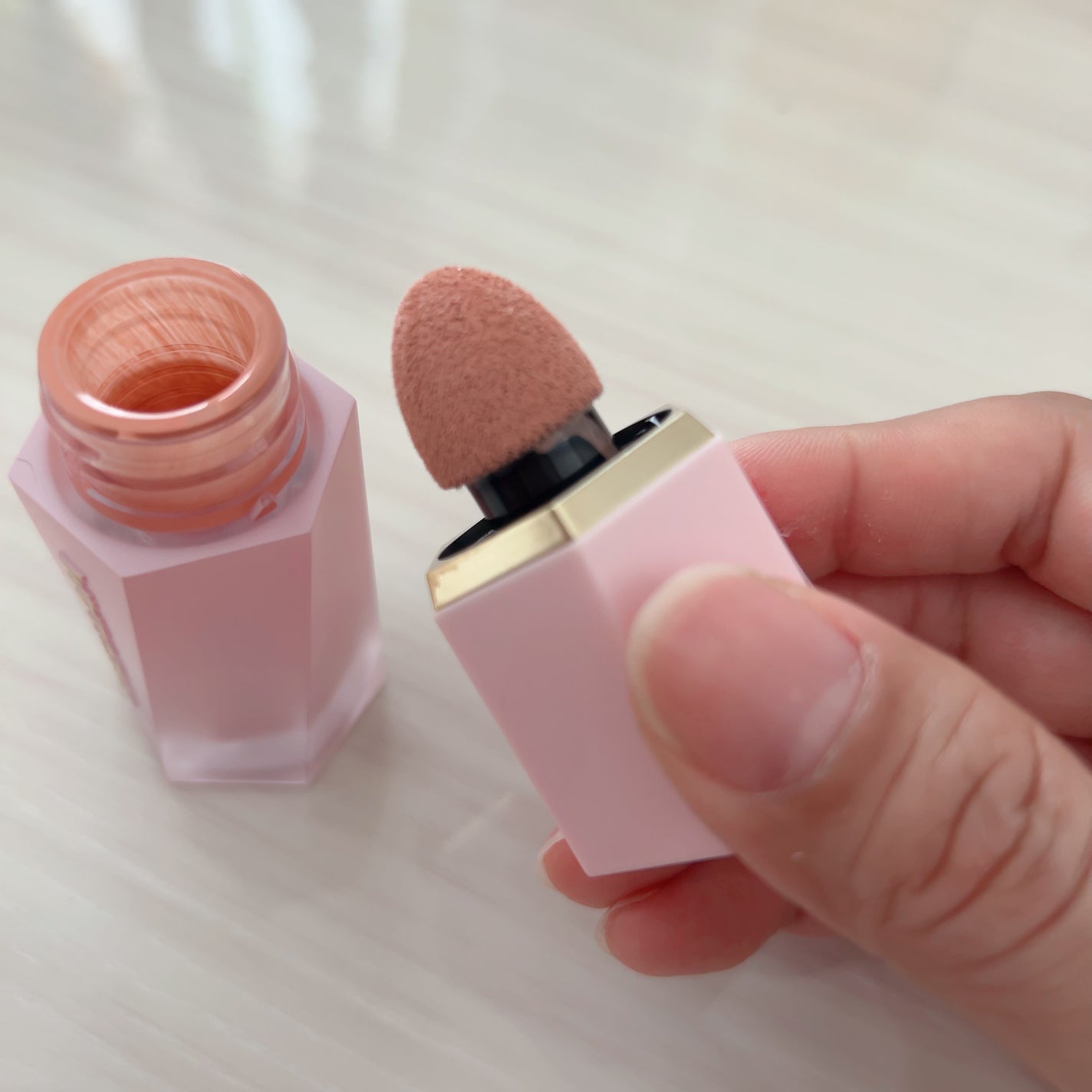 シーグラム カラーブルーム リキッドブラッシュ/SHEGLAM/リキッドチークを使ったクチコミ(3枚目)