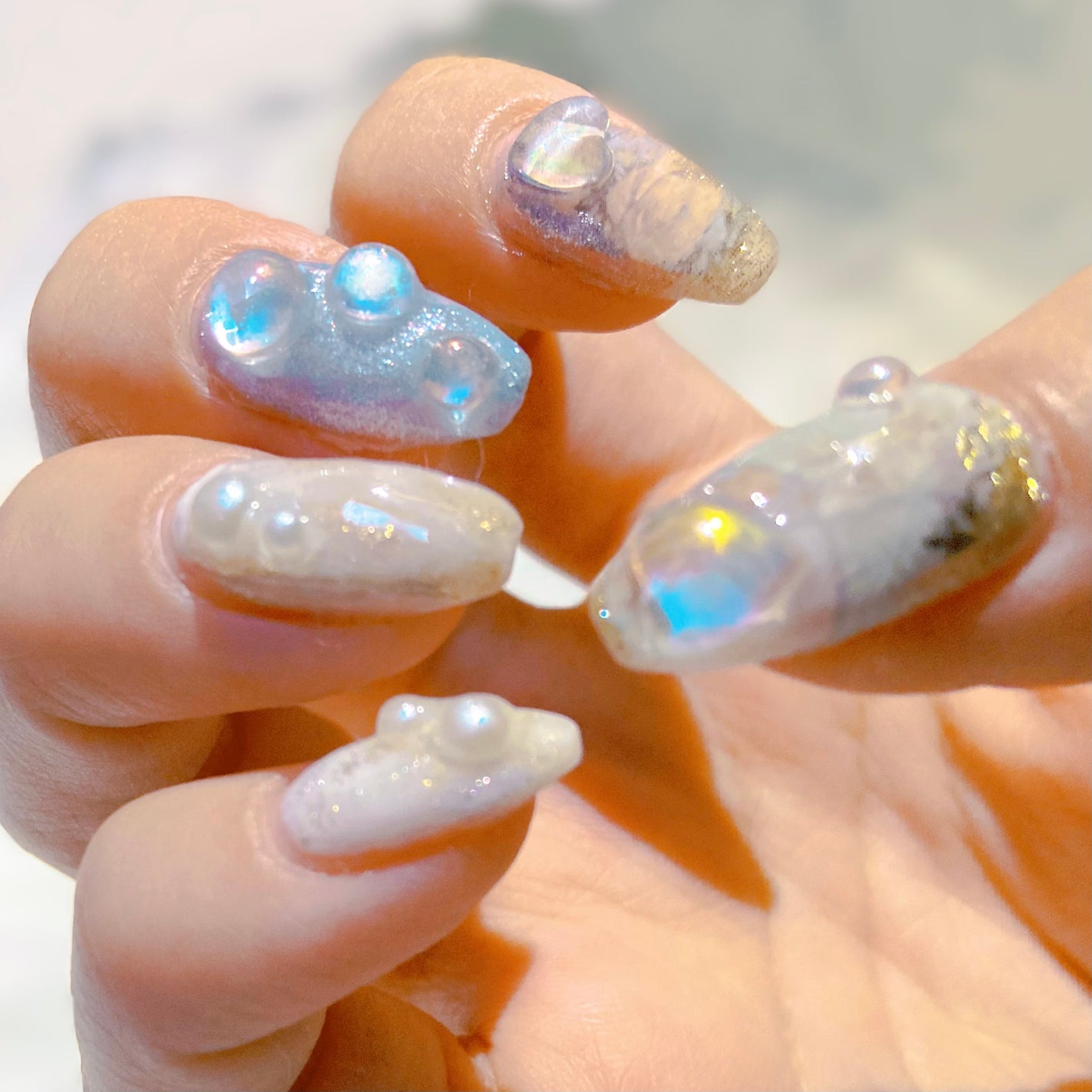 Zorro on LIPS 「\セルフでぷくぷく水滴ネイル💅🧊/🫧 🪽 🫧 🪽 🫧 🪽 🫧 ..」(3枚目)