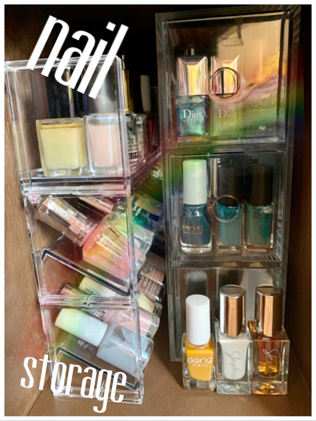 pansan on LIPS 「#Myコスメ収納ネイルカラーの収納を紹介します。メインは一枚目..」(1枚目)