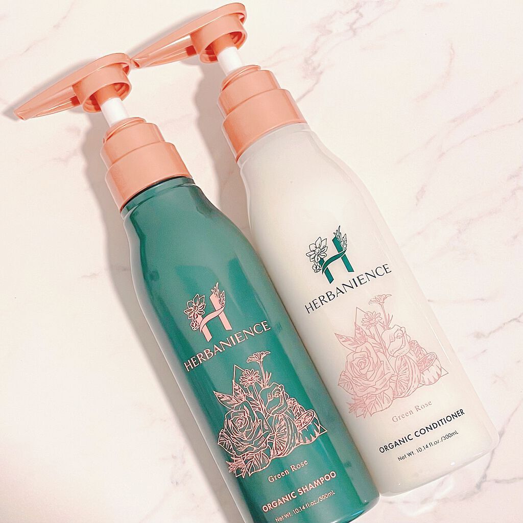ハーバニエンス シャンプー・コンディショナー（グリーンローズ）/HERBANIENCE/市販シャンプーを使ったクチコミ（1枚目）