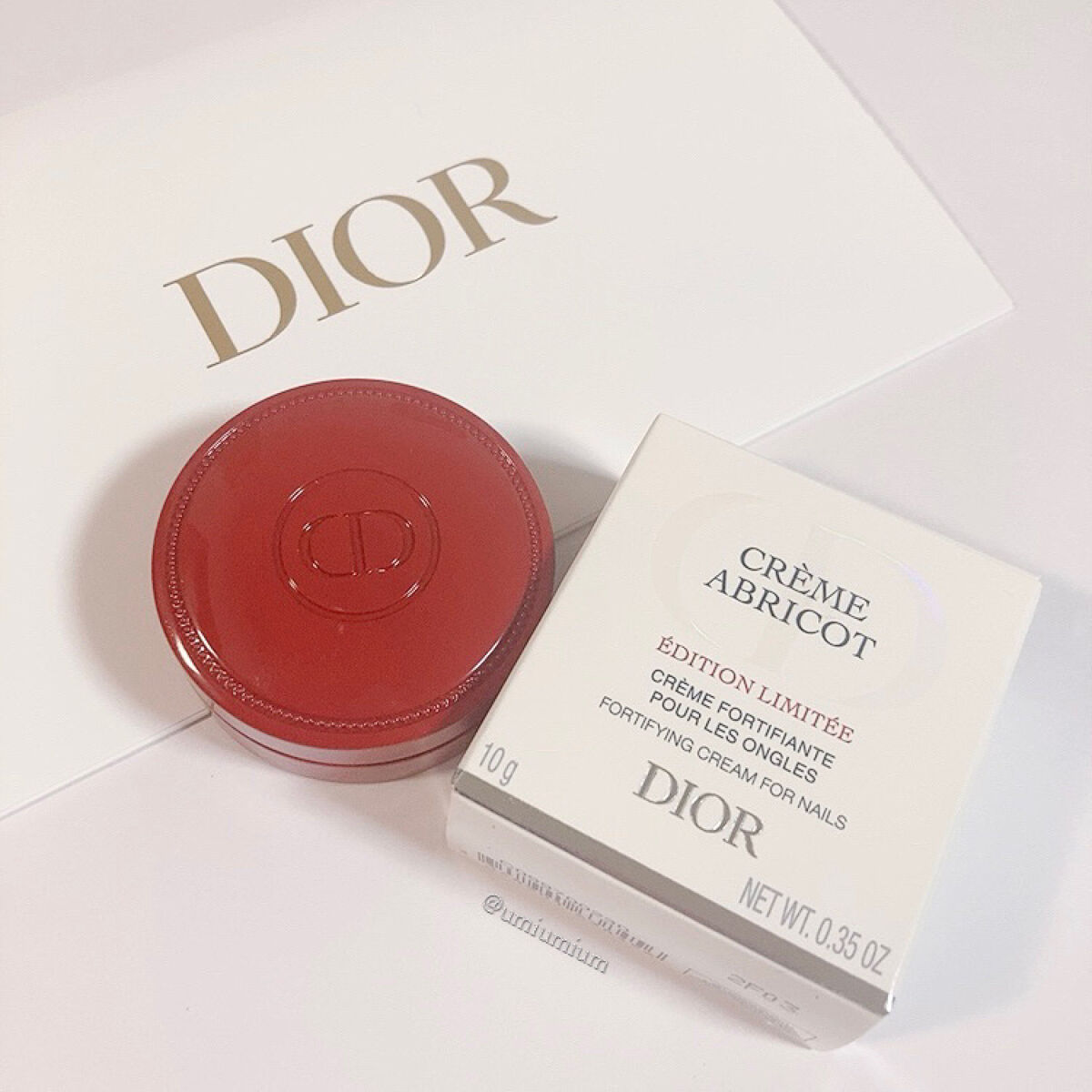22年夏新作ネイル用品 クレーム アブリコ Diorの口コミ 秋の限定赤パケ可愛すぎて思わず購入 Dio By うみか 乾燥肌 Lips