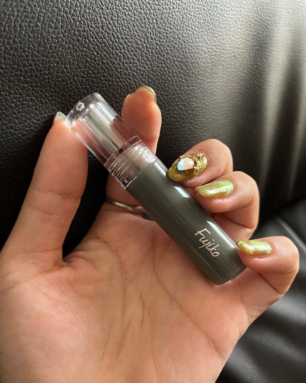 ニュアンスラップティント 103 花車(ガーベラ)ボルドー(限定カラー)/Fujiko/リップティントを使ったクチコミ(2枚目)