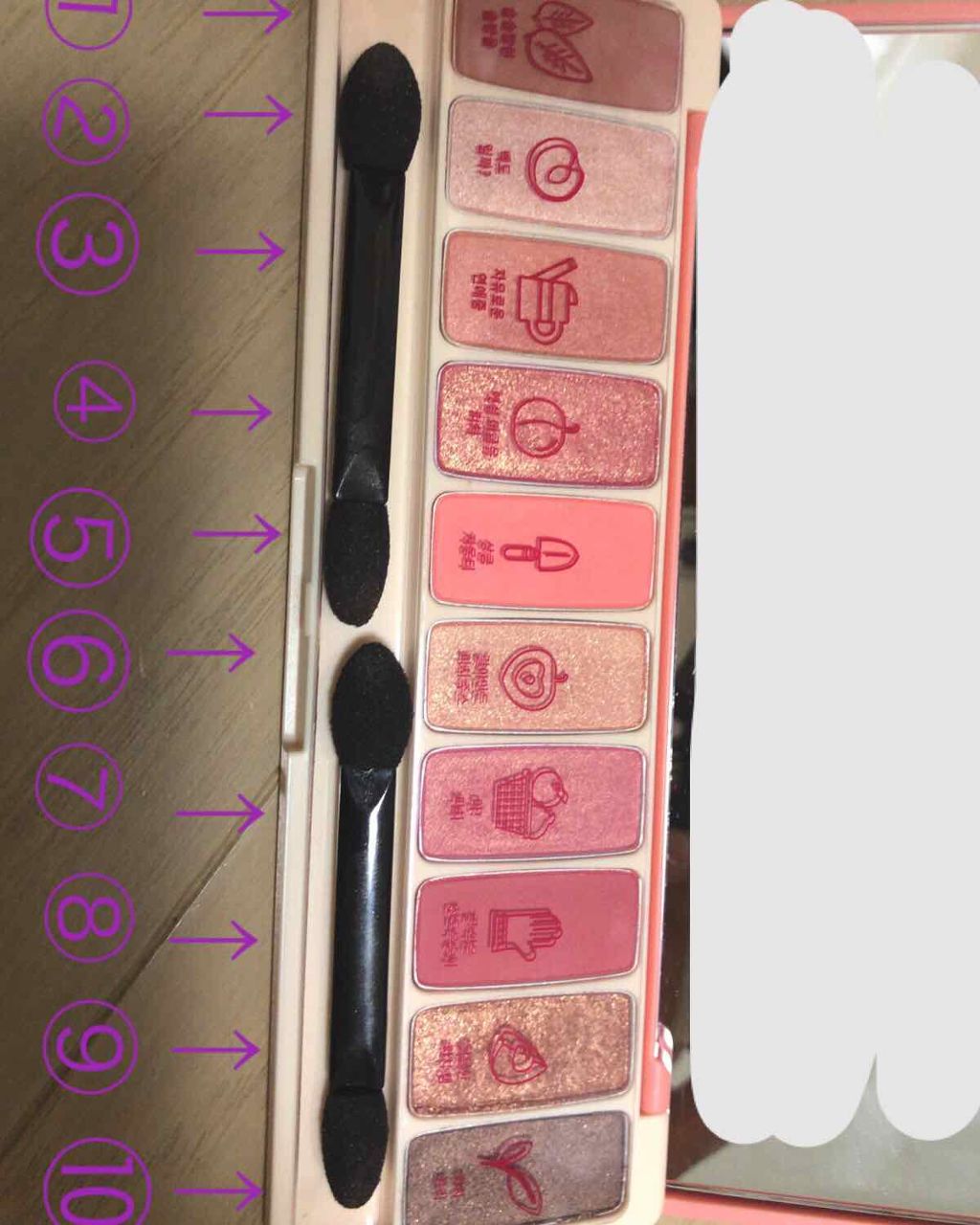 プレイカラー アイシャドウ/ETUDE/アイシャドウパレットを使ったクチコミ（2枚目）