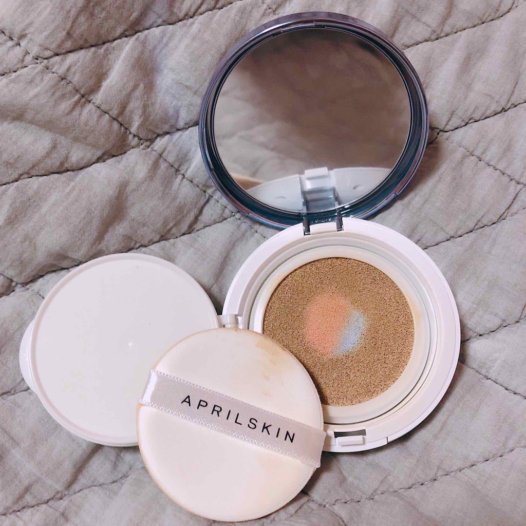 パーフェクト マジック カバー プルーフ クッション/APRILSKIN/クッションファンデーションを使ったクチコミ(2枚目)