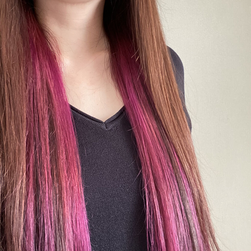 エンシェールズカラーバター ショッキングパープル/エンシェールズ/ヘアカラーを使ったクチコミ（3枚目）