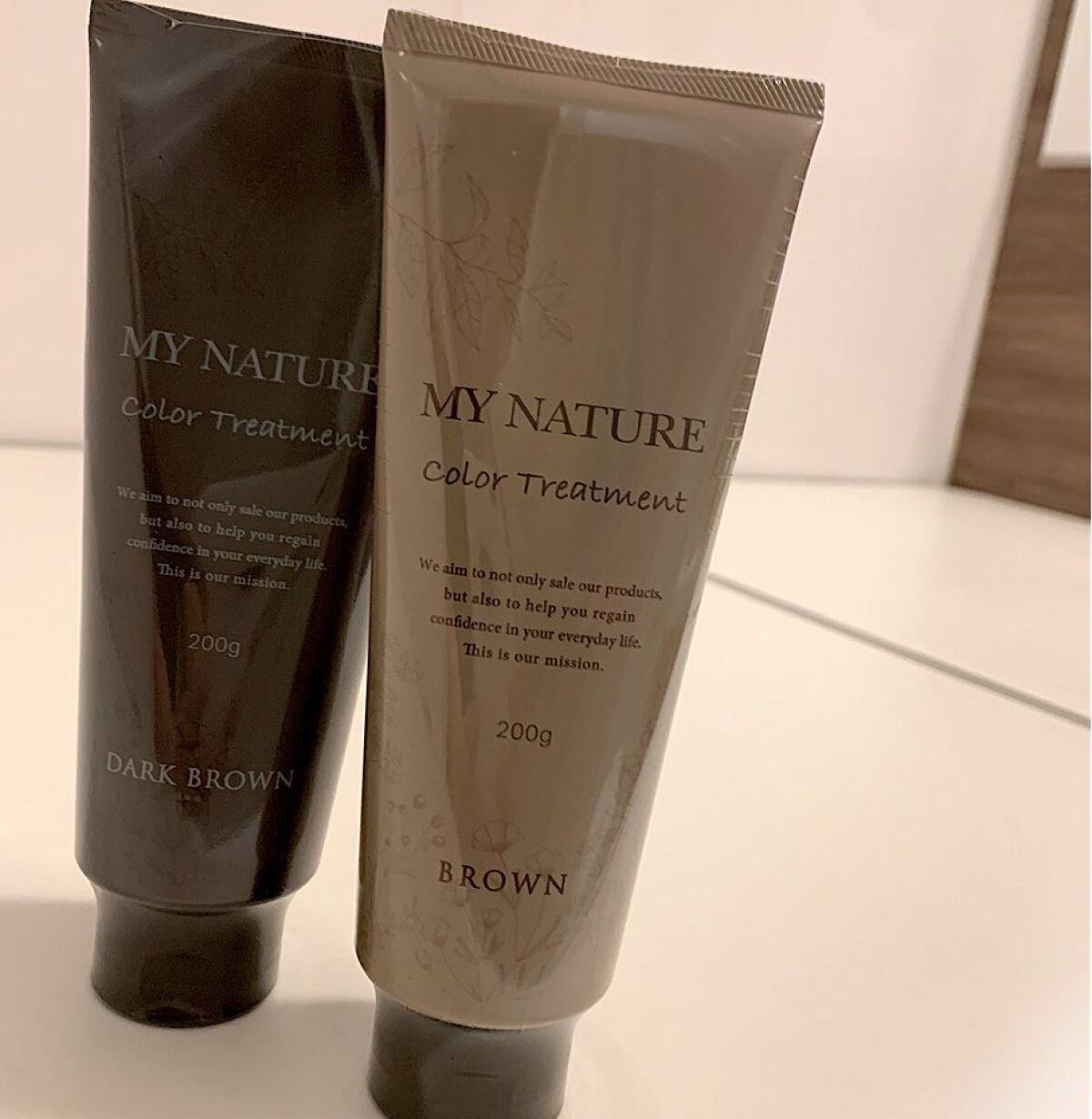 オールインワン カラートリートメント/マイナチュレ/ヘアカラーを使ったクチコミ（1枚目）