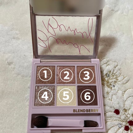 オーラクリエイション 003 ブラウニーベリー&ニュアンスブラウン/BLEND BERRY/アイシャドウパレットを使ったクチコミ(2枚目)