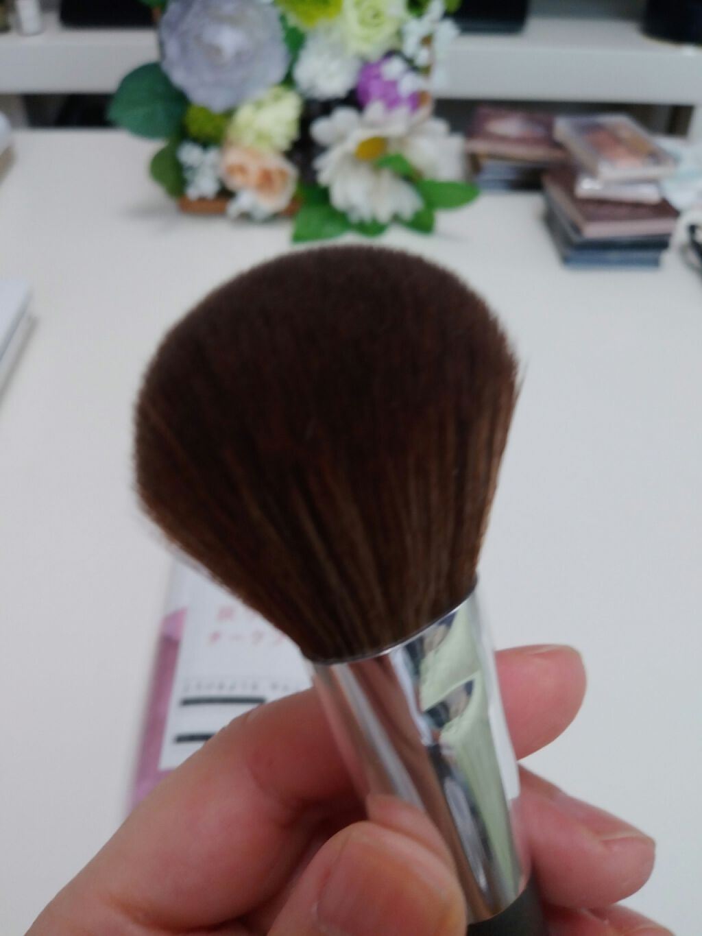 灰リス風チークブラシ/SHOBIDO/その他化粧小物を使ったクチコミ（3枚目）