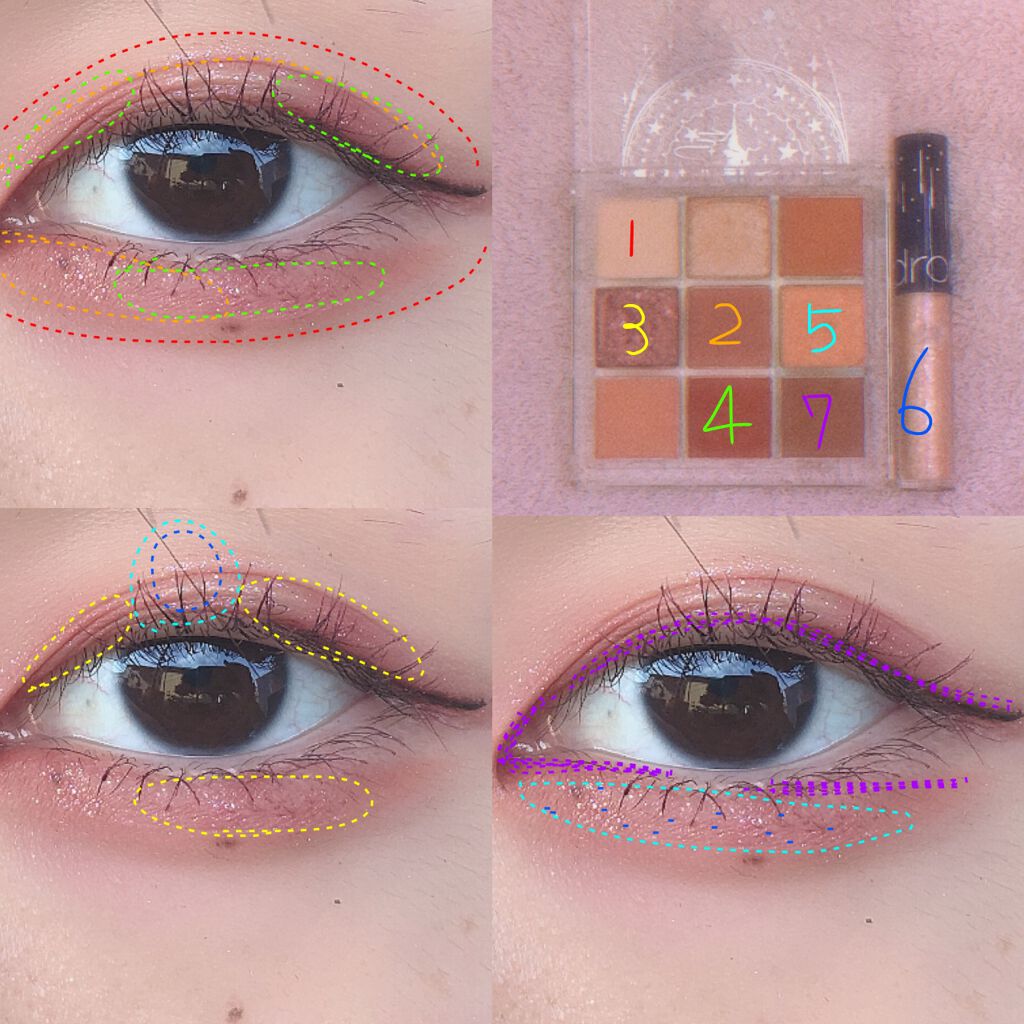 リキッド グリッター シャドウ/rom&nd/グリッターを使ったクチコミ(3枚目)